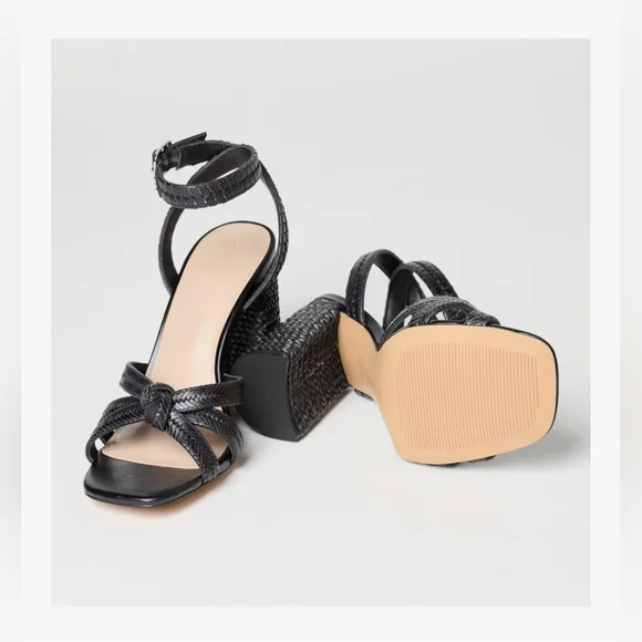 The Drop Women's Renalda Woven Chunky Heel Sandal #1211 - Picture 1 of 15